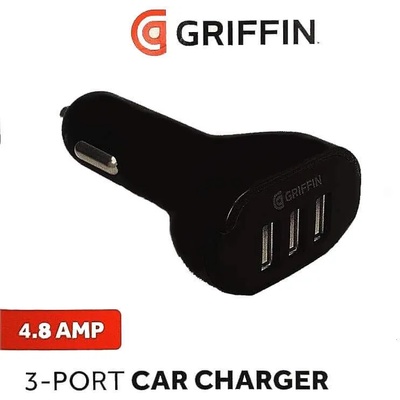 Griffin 3-Port 4.8A USG Car Charger - зарядно за кола 4.8A с 3 USB изхода