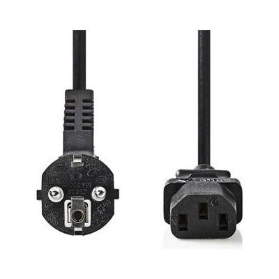 Nedis CEGB10000BK20 - Napájecí Kabel | Úhlová zástrčka Schuko - IEC-320-C13 | 2 m | Černá barva