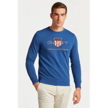 GANT ARCHIVE SHIELD C-NECK modrá