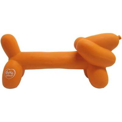 Duvo + Balonové zvířátko z latexu jezevčík, oranžová 18 x 5,5 x 8 cm