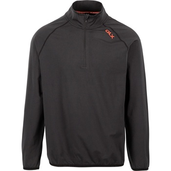DLX Тениска DLX Men's Hulton Long-Sleeve Performance T-Shirt - Black