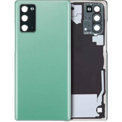 Zadní sklo + kryt kamery Samsung Galaxy Note 20 5G (bez loga) – Aftermarket Plus – mystic green SAM3412