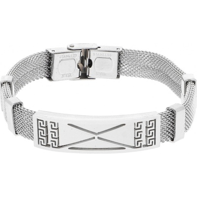 Ewena náramek stříbrný z chirurgické oceli CKR776