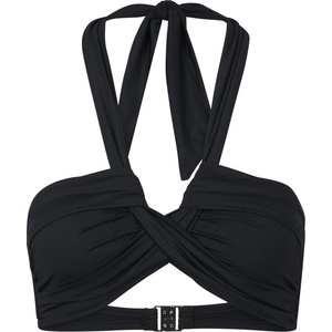 Seafolly Дамско бикини горнище Seafolly Women's Collective Halter Bandeau Bikini top - Black - размер 34 (EU) (150-2106-0212)