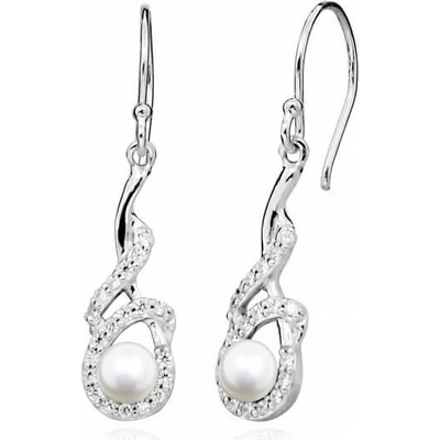 Silver Cat s perlou a zirkony SC414