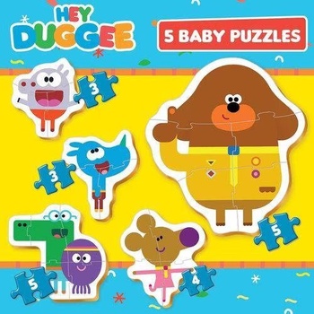 Educa Детски пъзел, Educa, Hey Duggee, 3/3/4/5/5 части (EDU19393)