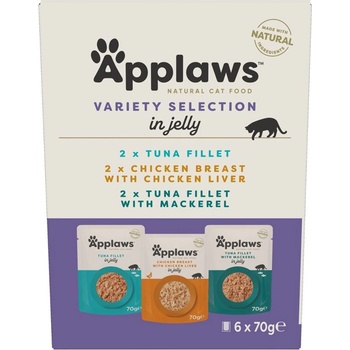 Applaws Variety Selection Пакетче за котки, избор в желе 6 x 70 г