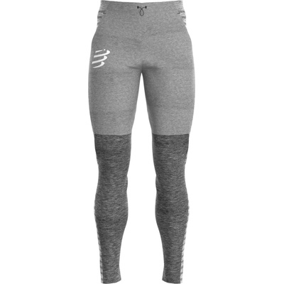 COMPRESSPORT Seamless nohavice, Grey Melagne