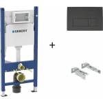 Geberit Комплект за скрито казанче Geberit Duofix Delta с монтажен комплект и матово черен капак (GeberitDelta50NegruMat)
