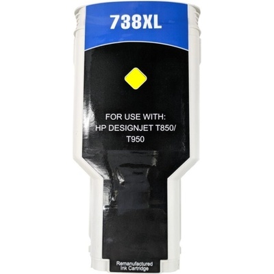 Compatible Съвместими касети с HP 738 676M8A жълт (yellow) (676M8A)