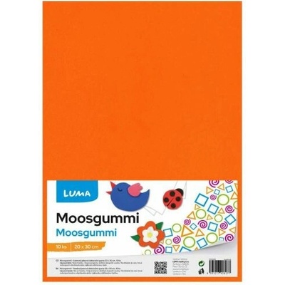 MOOSGUMMI A4 oranžová LUMA, 10ks