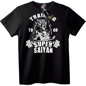 NOONEBRAND Тениска Трениране да станеш Super Saiyan - M, Black