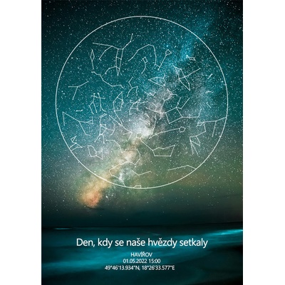 Hvězdná mapa životního okamžiku – Zboží Dáma