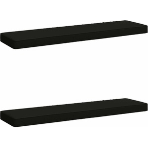 vidaXL Калъфи за пейки, 2 части VUGHT 2 pcs 100% полиестер Черно (950487)