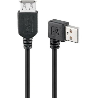 Goobay 95701 USB 2.0 prodlužovací A-A, M-F, lomený vpravo, 15cm