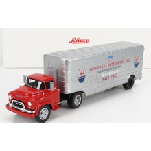 Schuco GMC Truck Team John Edgar Enterprises Inc. Maserati Car Transporter Červená Stříbrná 1:43