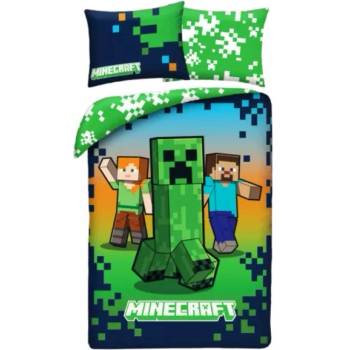 Halantex Minecraft: Комплект спално бельо - 140 x 200 см, 70 x 90 см (MNC-880BL)