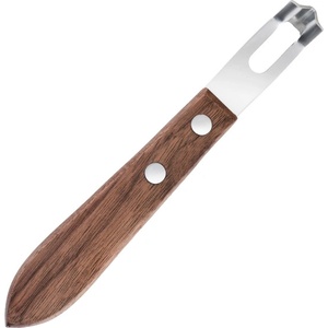 Viski (САЩ) Зестер (нож) за кора от цитруси viski с орехова дръжка (viski 4575)