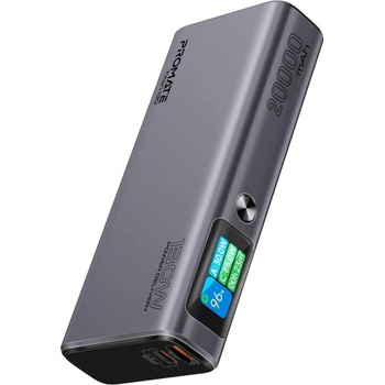 Promate Външна батерия ProMate TITAN-130 20000mAh Power bank w/ 130W Total Output, 100WPD USB-C input/output, 60W PD USB-C Input/outp (6959144065465)