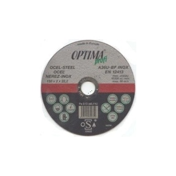 Optima Kotouč řezný 150 x 1,6 mm IN15016