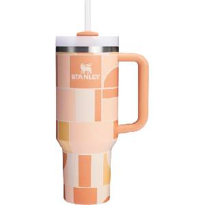 Stanley Quencher H2.0 термо чаша Apricot Court Geo 1, 18 л със сламка (10-10825-471)