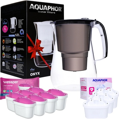Aquaphor Súprava s filtračnou kanvicou AquaPhor Onyx 4,2 l a vodným filtrom