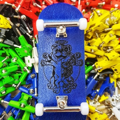 Fingerboard Komplet Profissionais Bullgod 32 mm CryptoGod Blue