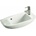 Inter Ceramic Мивка за баня 52х23 см, порцеланов за стена, бял гланц (5223)