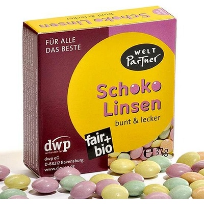 WeltPartner eG BIO čokoládové lentilky 37 g
