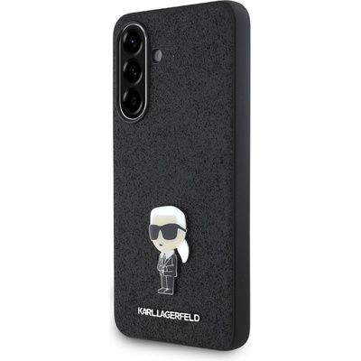 KARL LAGERFELD Fixed Glitter Metal Ikonik Задния калъф за Samsung Galaxy A56 Black Karl Lagerfeld | Cheren | МЪЖЕ | UNI