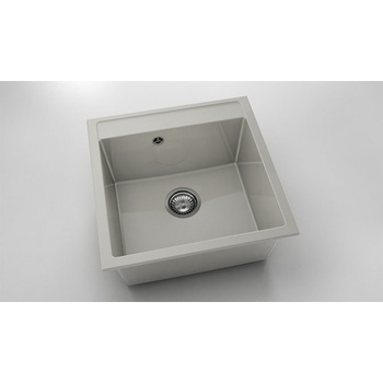 Image 1 of FAT Мивка Vanguard 225, Polymer marble, 11 Сив гранит, с включен сифон