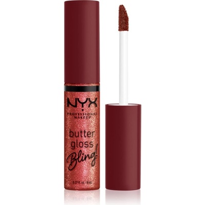 NYX Cosmetics Butter Gloss Bling блясък за устни с блестящи частици цвят 07 Big Spender 8ml