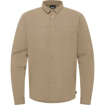 Jack Wolfskin Мъжка риза с копчета Jack Wolfskin Sierra Canyon L/S Shirt - Hazel Wood - размер M (033-3071-0212)