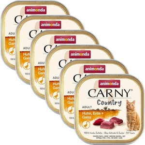 Animonda Carny Country Adult - пиле, патица и гъска 6 x 100 г