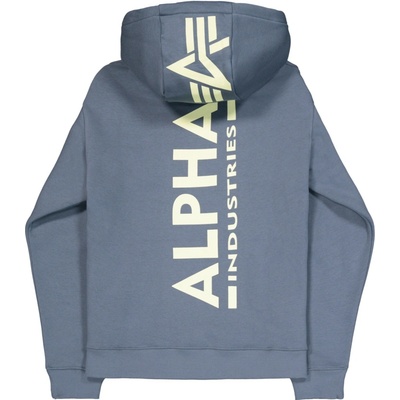 Alpha Industries mikina Backprint Hoodie denim blue