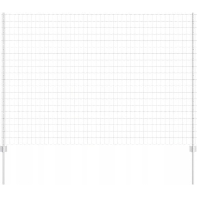 Euro plot s 10 sloupky, stříbrný, 1,6 x 10 m, Ocel