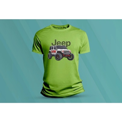 Sandratex dětské bavlněné tričko Jeep. lime