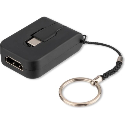 4smarts Mini Converter OFFICECORD - HDMI към USB-C адаптер за мобилни устройства с USB-C (черен) (4S468644)