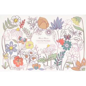 Meri Meri Хартиени подложки за хранене в комплект 8 бр. 28x42.5 cm Butterflies & Flowers - Meri Meri (268663)