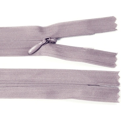 Spirálový zip no.3 skrytý nerozepínací 20cm - více barev color: 753 světle hnědá