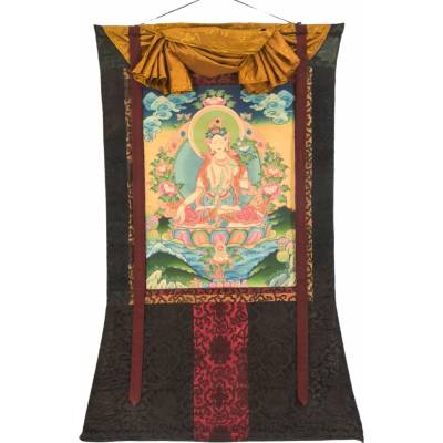 Sanu Babu Thangka, Bílá Tára, 83x119cm