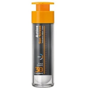Frezyderm Иновативен активен слънцезащитен крем за лице 3 в 1 , Frezyderm Active Sun Screen Innovative Black Cream SPF30 50ml