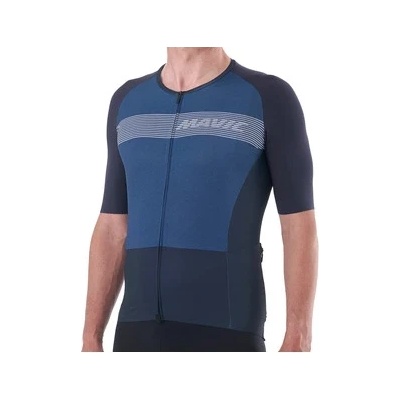 Mavic Мъжка фланелка с къс ръкав за колоездене Mavic Cosmic Jersey Cycling jersey - Deep Blue - размер XXL (056-3617-0115)
