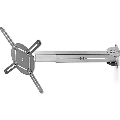 Nedis PJWM100GY nástěnný držák projektoru, otočný o 360°, max. 10 kg, stříbrná