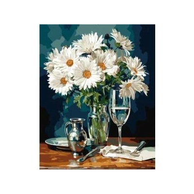Qbee Paint by numbers - Daisies 40x50cm