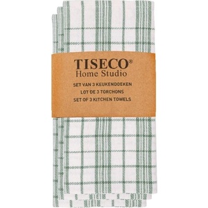 Tiseco Home Studio Памучни кърпи в комплект от 3 броя 70x50 cm - Tiseco Home Studio (9499GREEN)