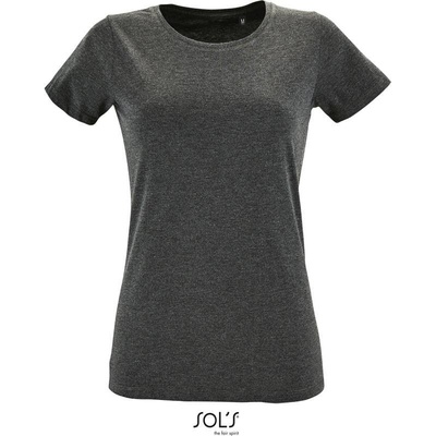 SOL'S Regent Fit Women Dámske tričko "Slim Fit" sivá ch. mel.