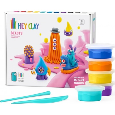 Hej Clay Veľká sada na sušenie na vzduchu Zvery 15ks