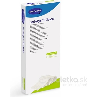 Sorbalgon T Classic krytie kalciumalginátové, prúžky, 5 x 30 cm 5 ks