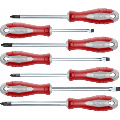 Skrutkovače magnetické, 7-dielna sada, S2, FORTUM